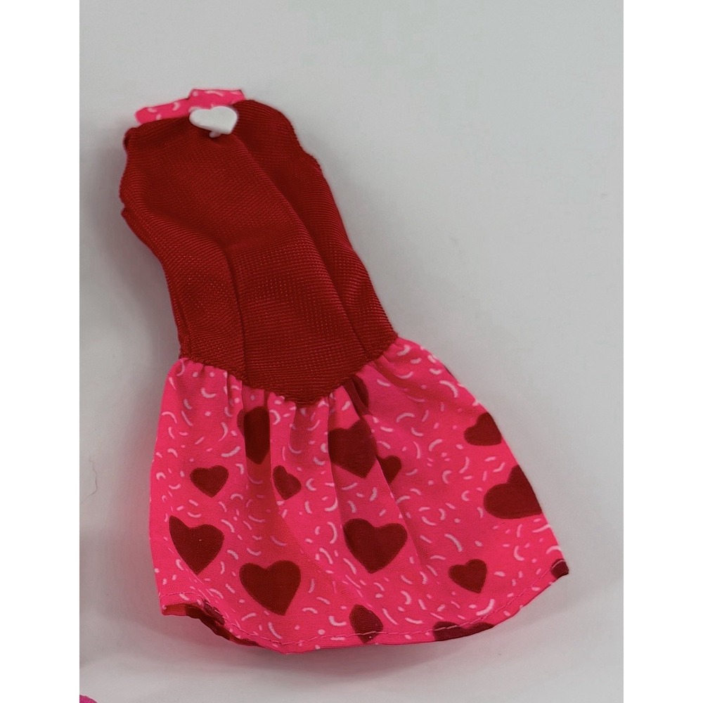 Barbie '94 Sweet N' Pretty Dress Hearts Sleeveless Fit & Flare Mattel Vtg #68313